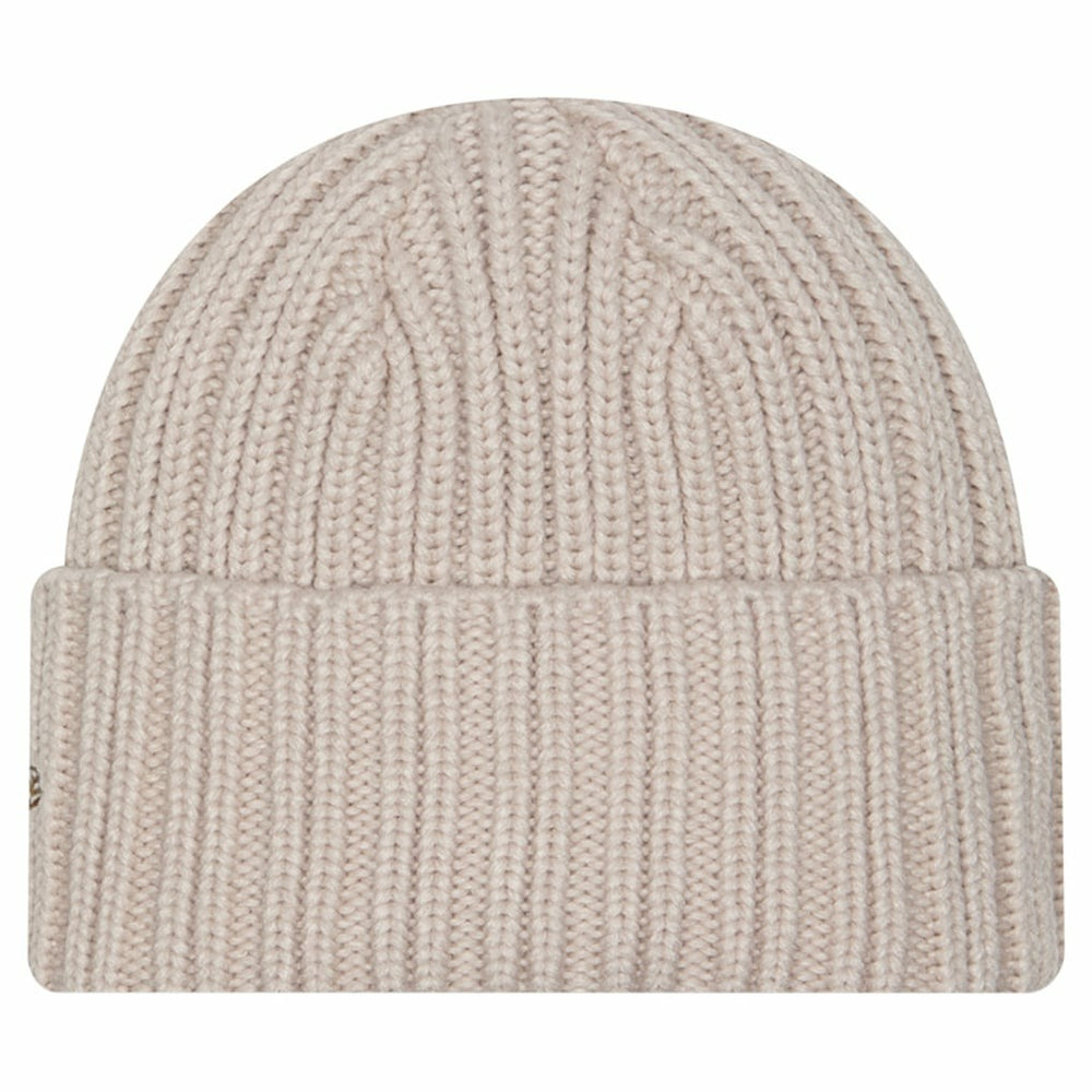 Cleveland Browns New Era Logo Applique Cuffed Knit Hat Light Beige