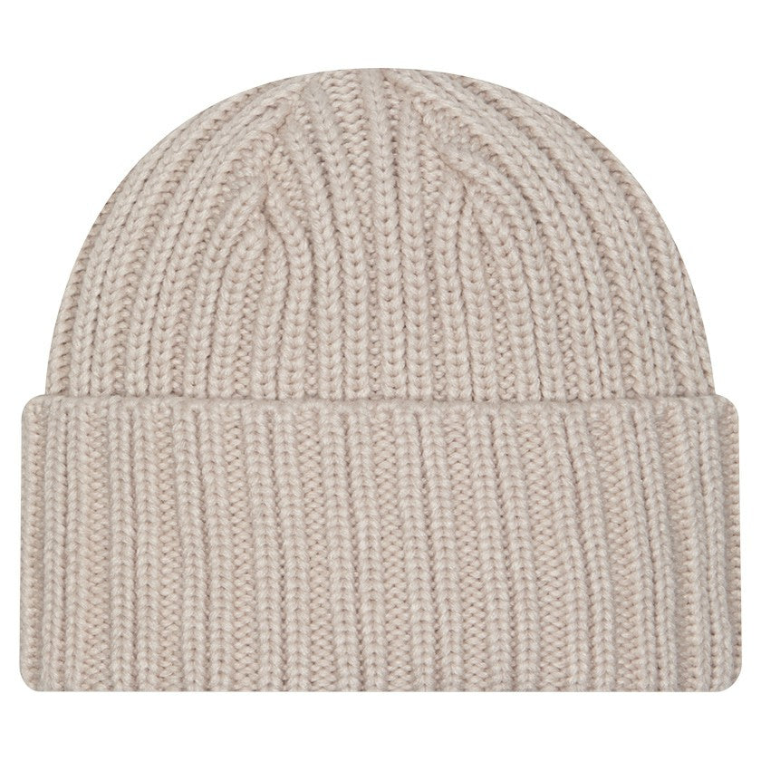 Green Bay Packers New Era Logo Applique Cuffed Knit Hat Light Beige