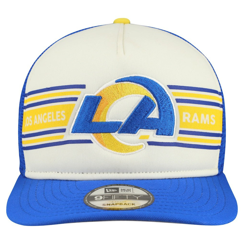 Los Angeles Rams New Era Banner A-Frame 9FIFTY Snapback Hat Cream/Royal