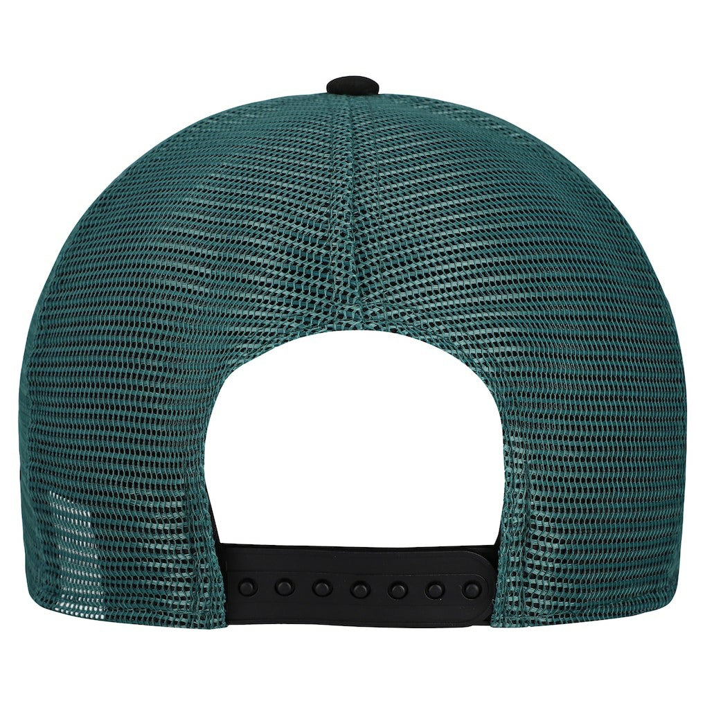 Philadelphia Eagles New Era Banner A-Frame 9FIFTY Snapback Hat Cream/Midnight Green