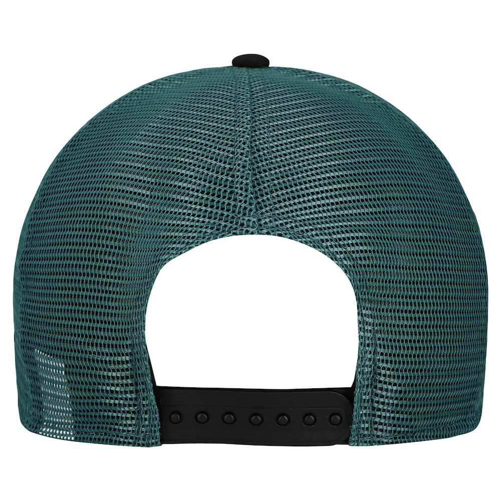 Philadelphia Eagles New Era Banner A-Frame 9FIFTY Snapback Hat Cream/Midnight Green
