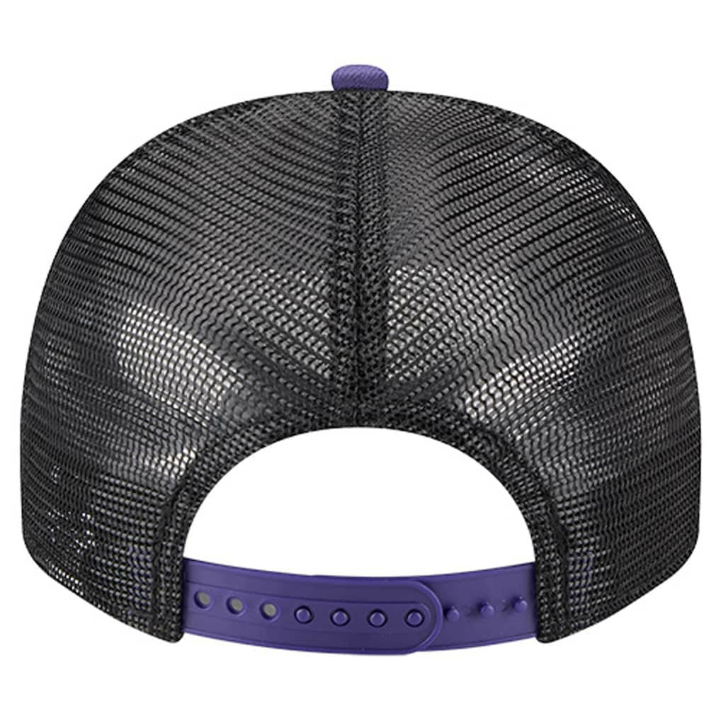 Baltimore Ravens New Era Banner A-Frame 9FIFTY Trucker Snapback Hat Cream/Black