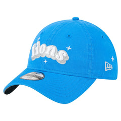 Detroit Lions New Era Girls Youth Cheer 9TWENTY Adjustable Hat Blue