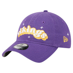 Minnesota Vikings New Era Girls Youth Cheer 9TWENTY Adjustable Hat Purple