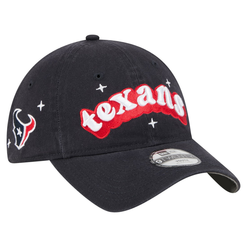 Houston Texans New Era Girls Youth Cheer 9TWENTY Adjustable Hat Navy