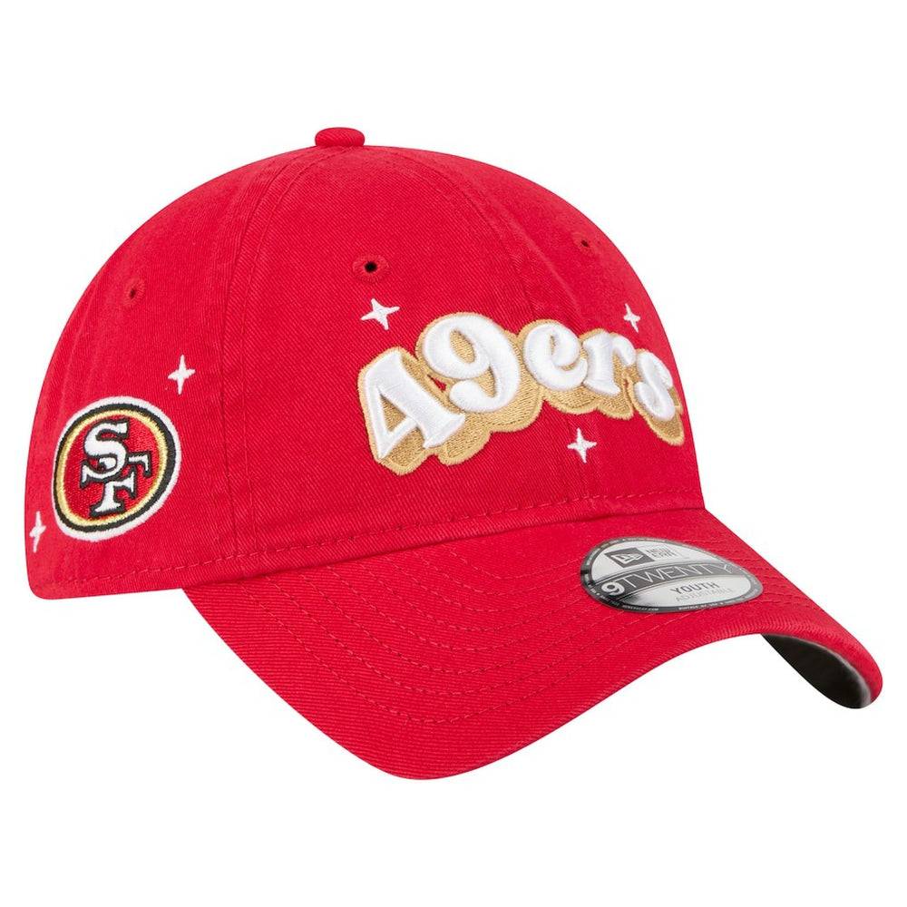 San Francisco 49ers New Era Girls Youth Cheer 9TWENTY Adjustable Hat Scarlet