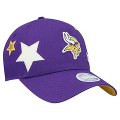 Minnesota Vikings New Era Women's Stardom A-Frame 9FORTY Adjustable Hat Purple
