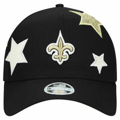 New Orleans Saints New Era Women's Stardom A-Frame 9FORTY Adjustable Hat Black