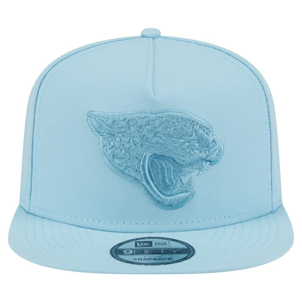 Jacksonville Jaguars New Era Color Pack A-Frame 9FIFTY Snapback Hat Light Blue