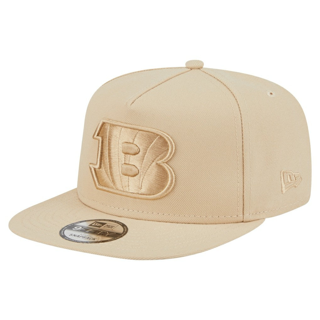 Cincinnati Bengals New Era Color Pack A-Frame 9FIFTY Snapback Hat Light Beige