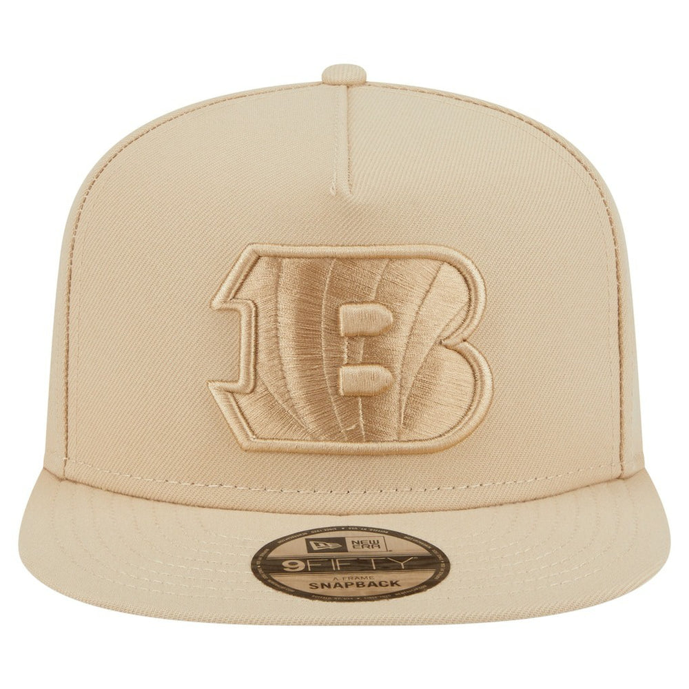 Cincinnati Bengals New Era Color Pack A-Frame 9FIFTY Snapback Hat Light Beige