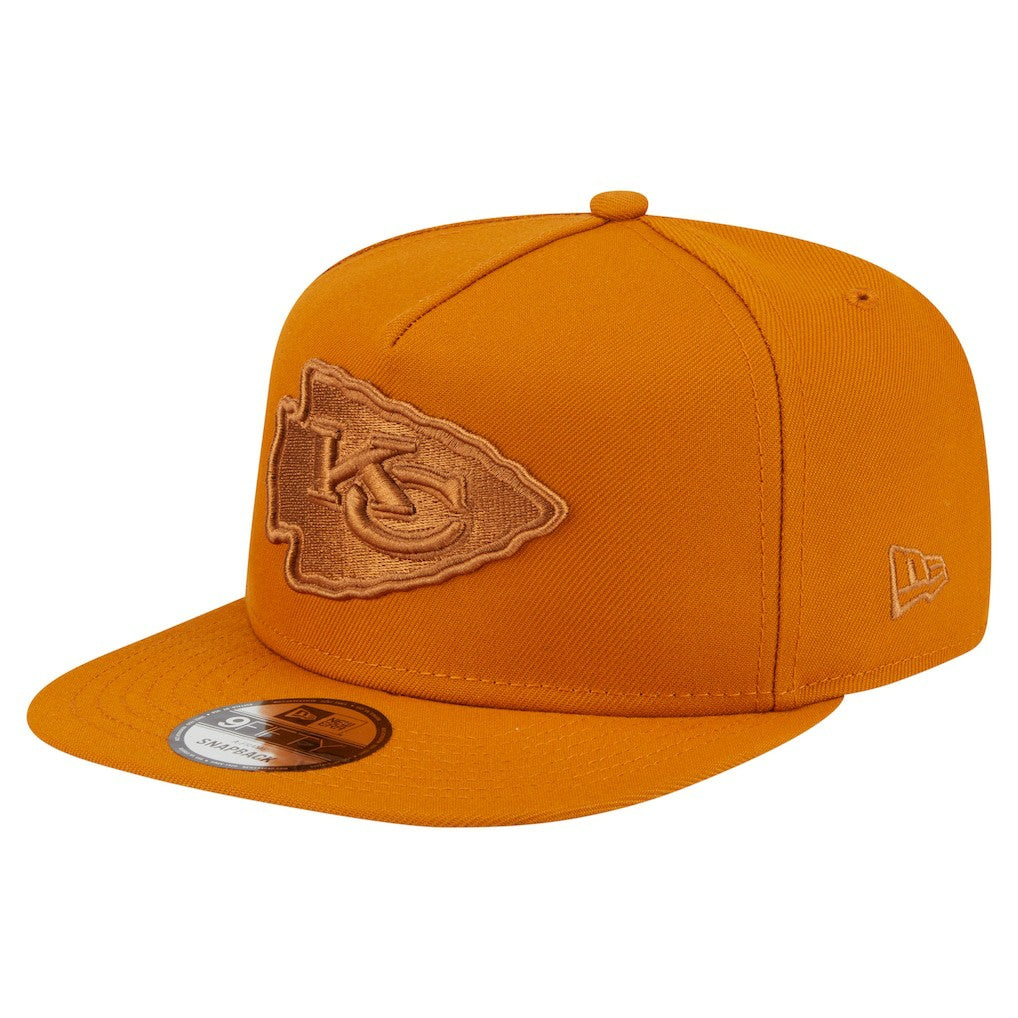 Kansas City Chiefs New Era Color Pack A-Frame 9FIFTY Snapback Hat Brown