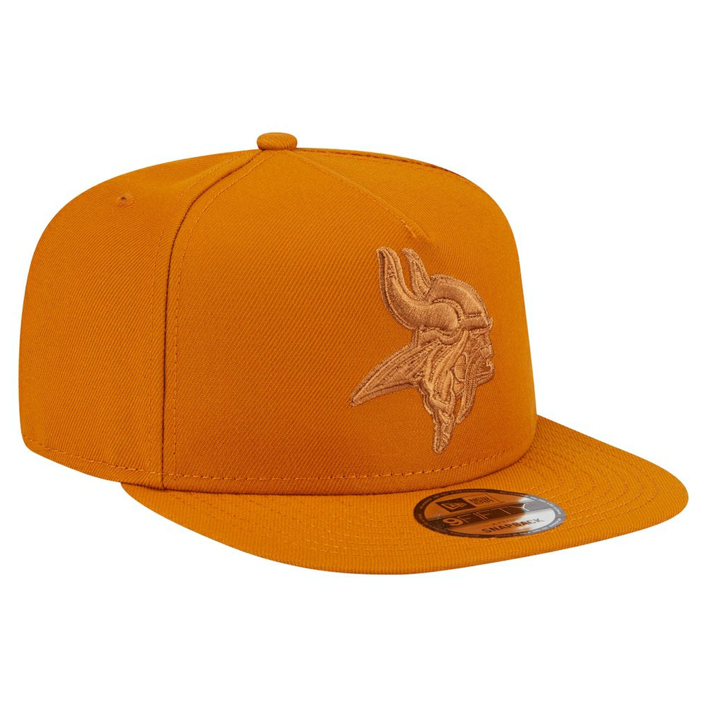 Minnesota Vikings New Era Color Pack A-Frame 9FIFTY Snapback Hat Brown