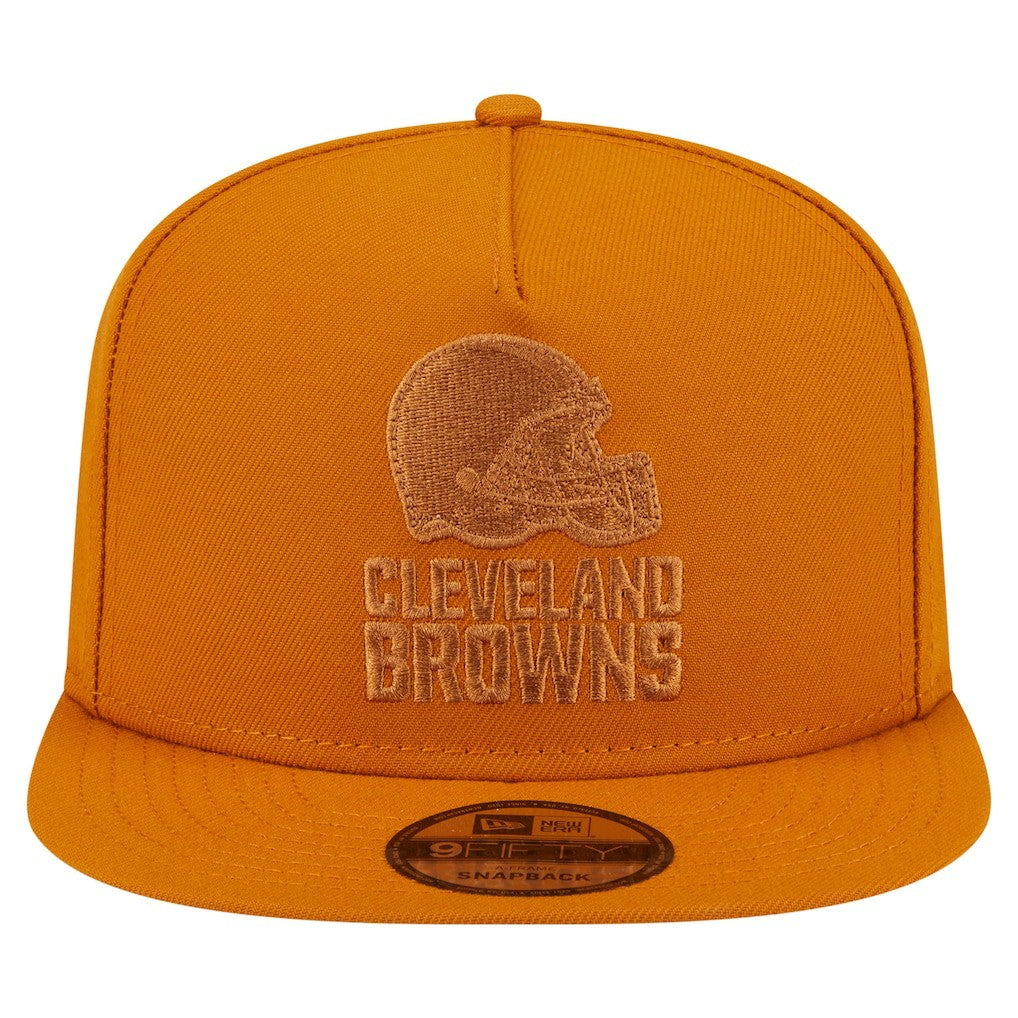 Cleveland Browns New Era Color Pack A-Frame 9FIFTY Snapback Hat Brown
