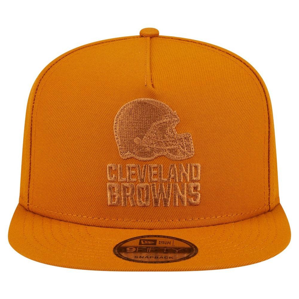 Cleveland Browns New Era Color Pack A-Frame 9FIFTY Snapback Hat Brown