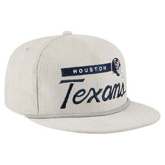 Houston Texans New Era Cord Rope Corduroy 9FIFTY Snapback Hat Gray