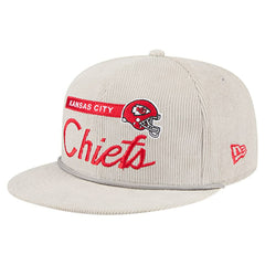 Kansas City Chiefs New Era Cord Rope Corduroy 9FIFTY Snapback Hat Gray