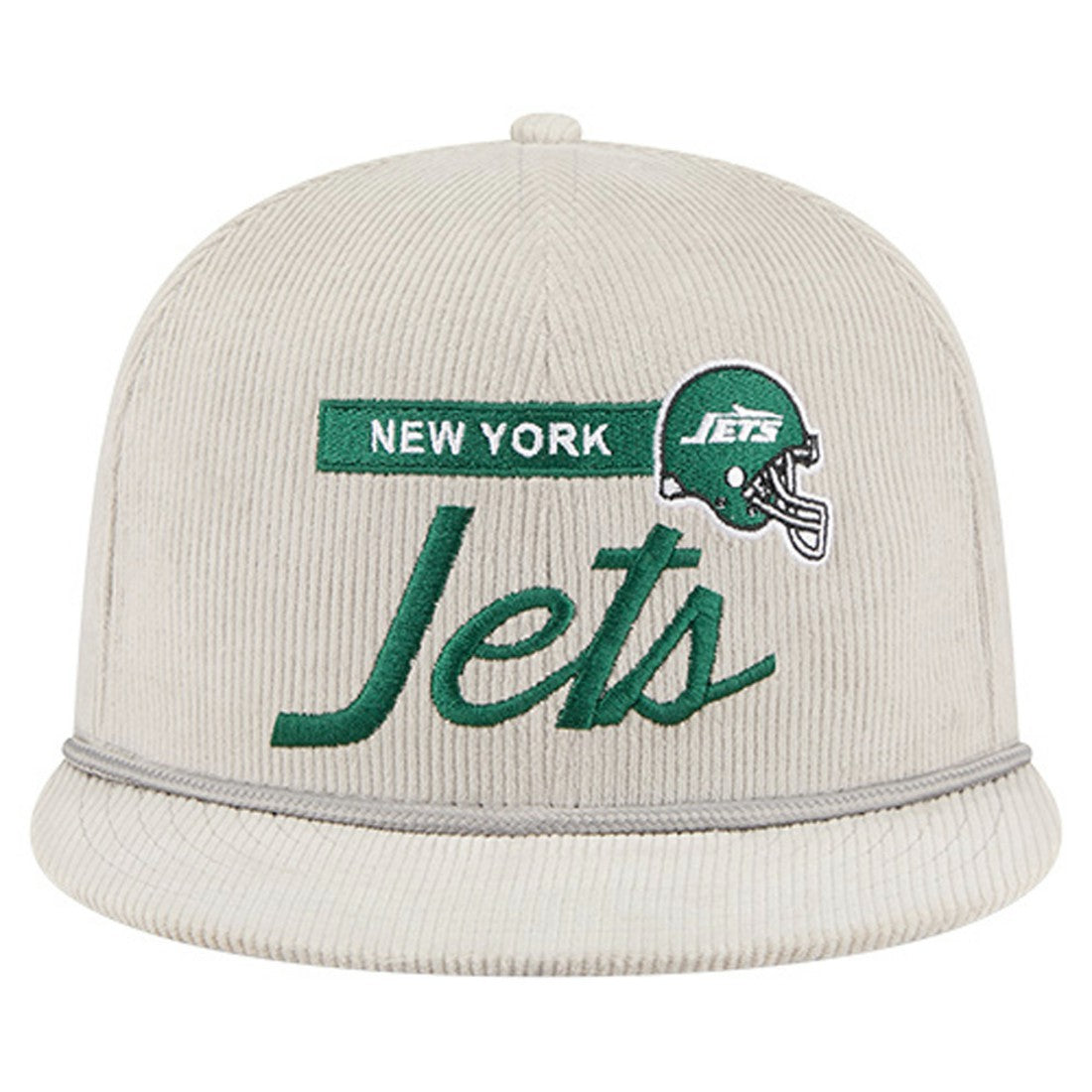 New York Jets New Era Cord Rope Corduroy 9FIFTY Snapback Hat Gray