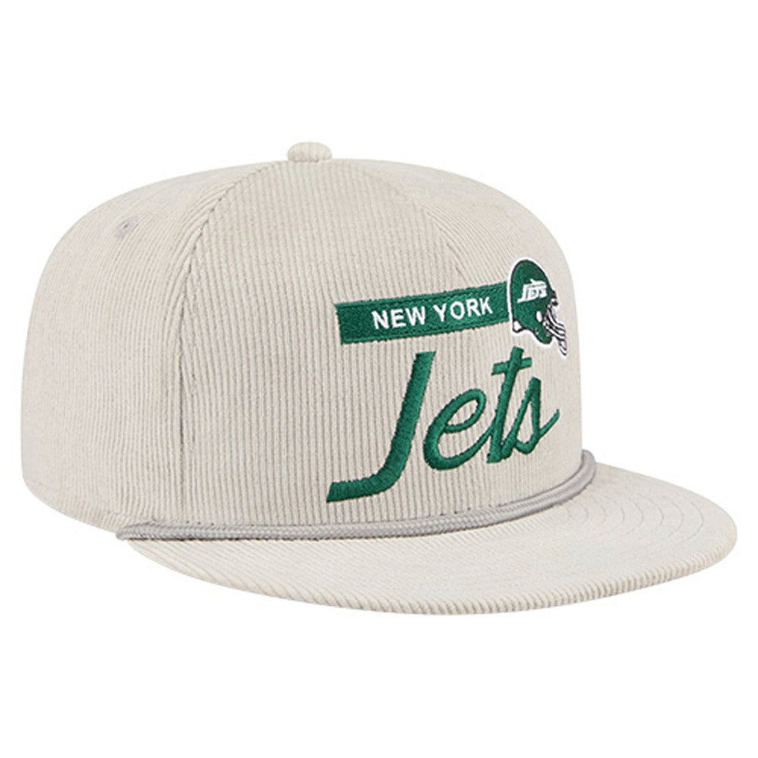 New York Jets New Era Cord Rope Corduroy 9FIFTY Snapback Hat Gray