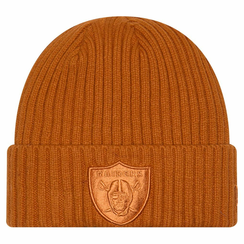 Las Vegas Raiders New Era Color Pack Cuffed Knit Hat Brown