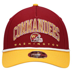 Washington Commanders New Era Youth Arch COOLERA 9FORTY A-Frame Adjustable Hat Burgundy/Gold
