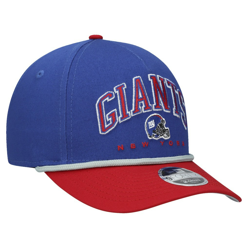 New York Giants New Era Youth Arch COOLERA 9FORTY A-Frame Adjustable Hat Royal/Red