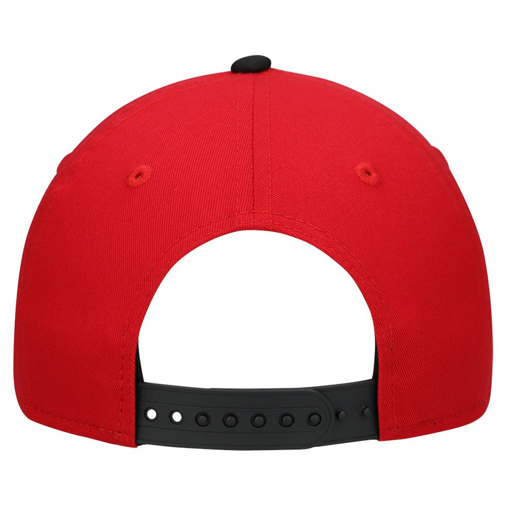 San Francisco 49ers New Era Youth Arch COOLERA 9FORTY A-Frame Adjustable Hat Scarlet/Black