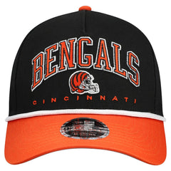 Cincinnati Bengals New Era Youth Arch COOLERA 9FORTY A-Frame Adjustable Hat Black/Orange