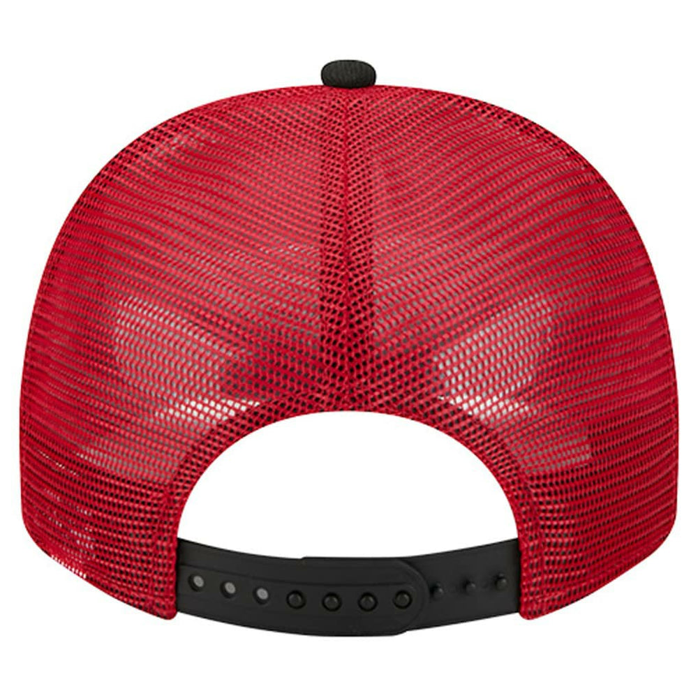 San Francisco 49ers New Era Youth Banner 9FIFTY A-Frame Adjustable Trucker Hat Cream/Scarlet