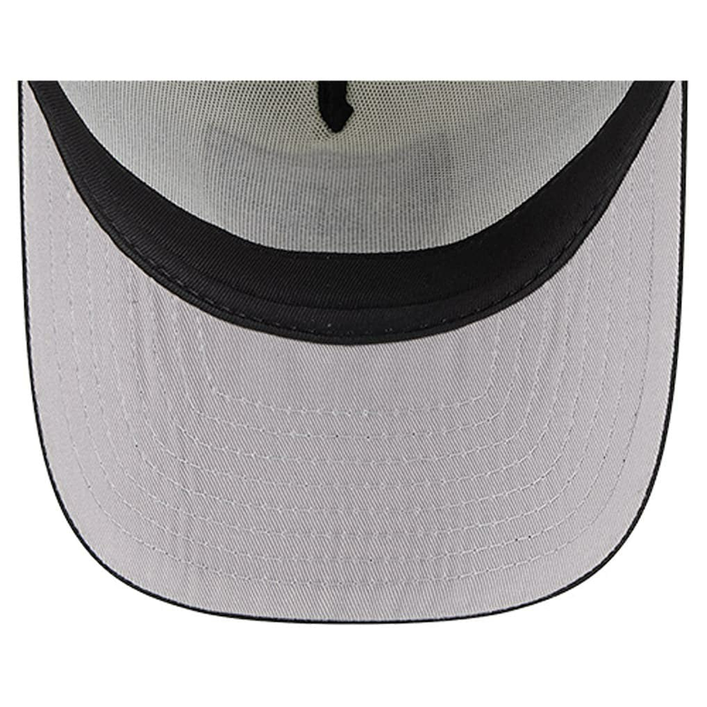 Las Vegas Raiders New Era Youth Banner 9FIFTY A-Frame Adjustable Trucker Hat Cream/Black