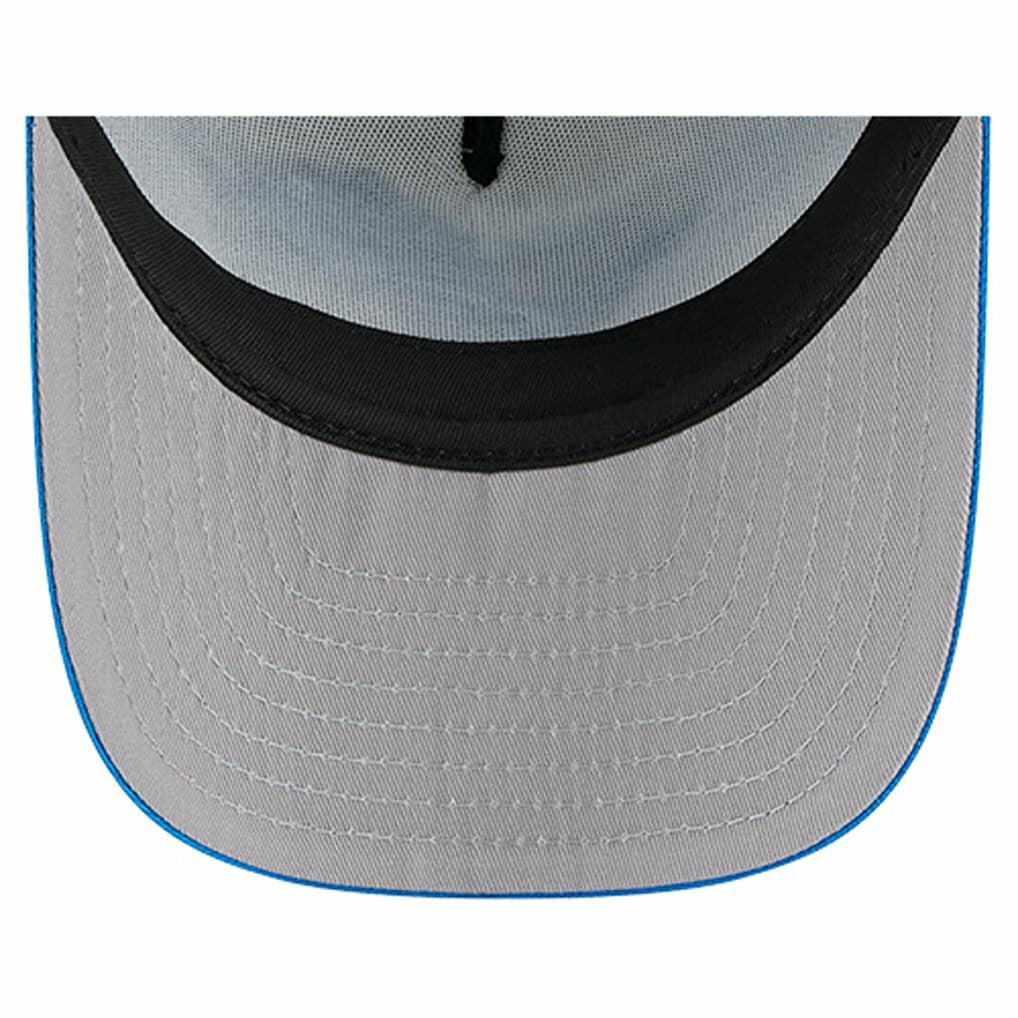 Detroit Lions New Era Youth Banner 9FIFTY A-Frame Adjustable Trucker Hat Cream/Blue