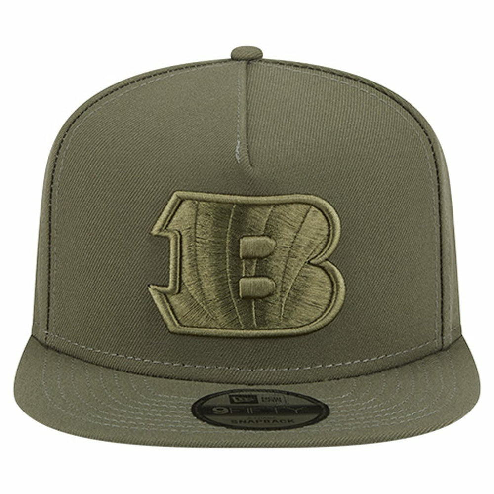Cincinnati Bengals New Era Youth Color Pack A-Frame 9FIFTY Snapback Hat Olive