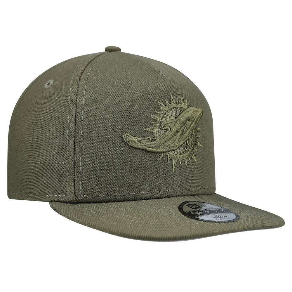 Miami Dolphins New Era Youth Color Pack A-Frame 9FIFTY Snapback Hat Olive