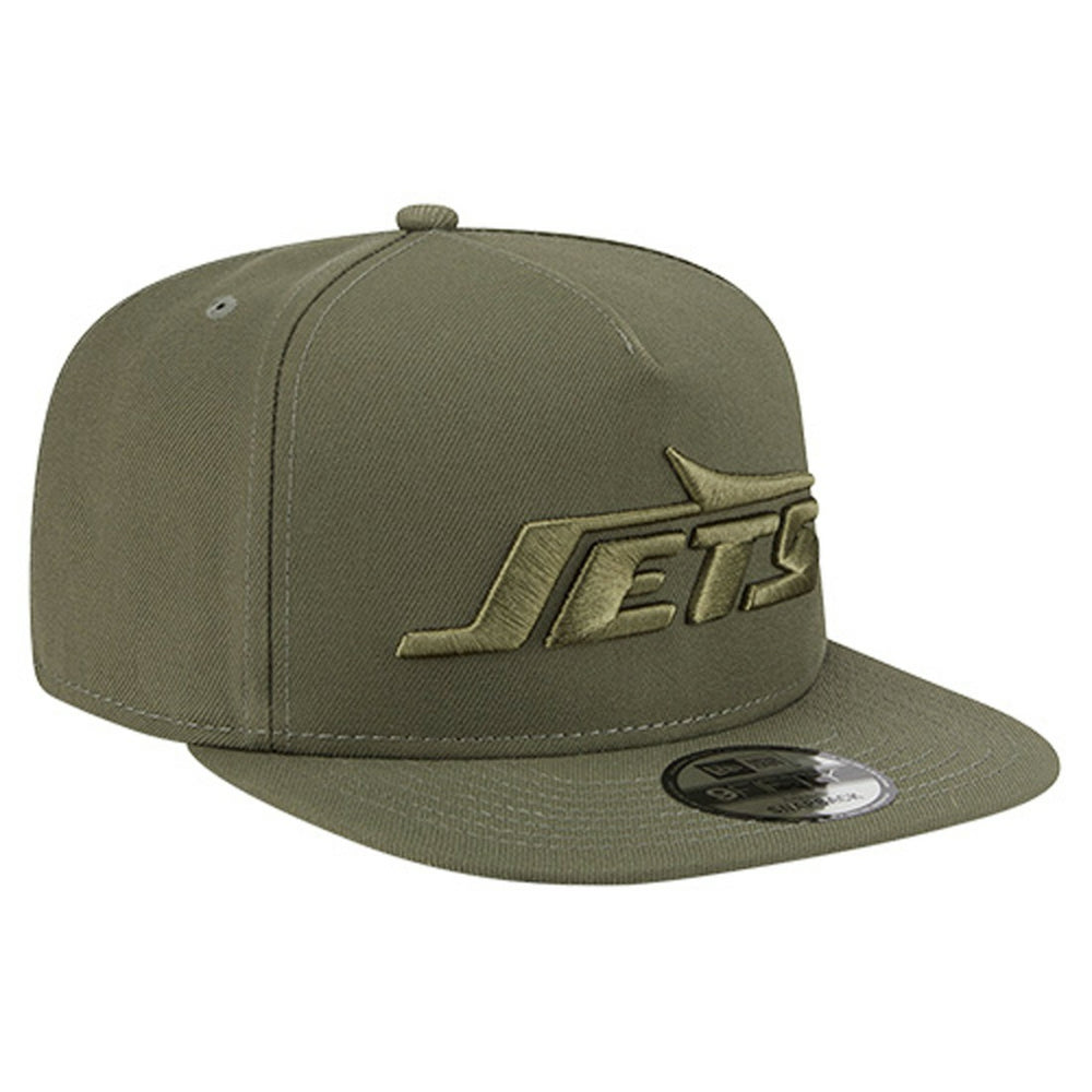 New York Jets New Era Youth Color Pack A-Frame 9FIFTY Snapback Hat Olive
