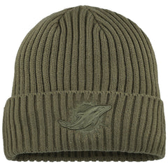 Miami Dolphins New Era Youth Color Pack Cuffed Knit Hat Olive