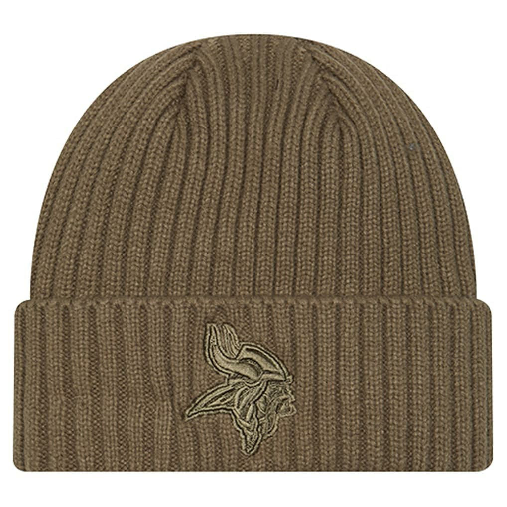 Minnesota Vikings New Era Youth Color Pack Cuffed Knit Hat Olive