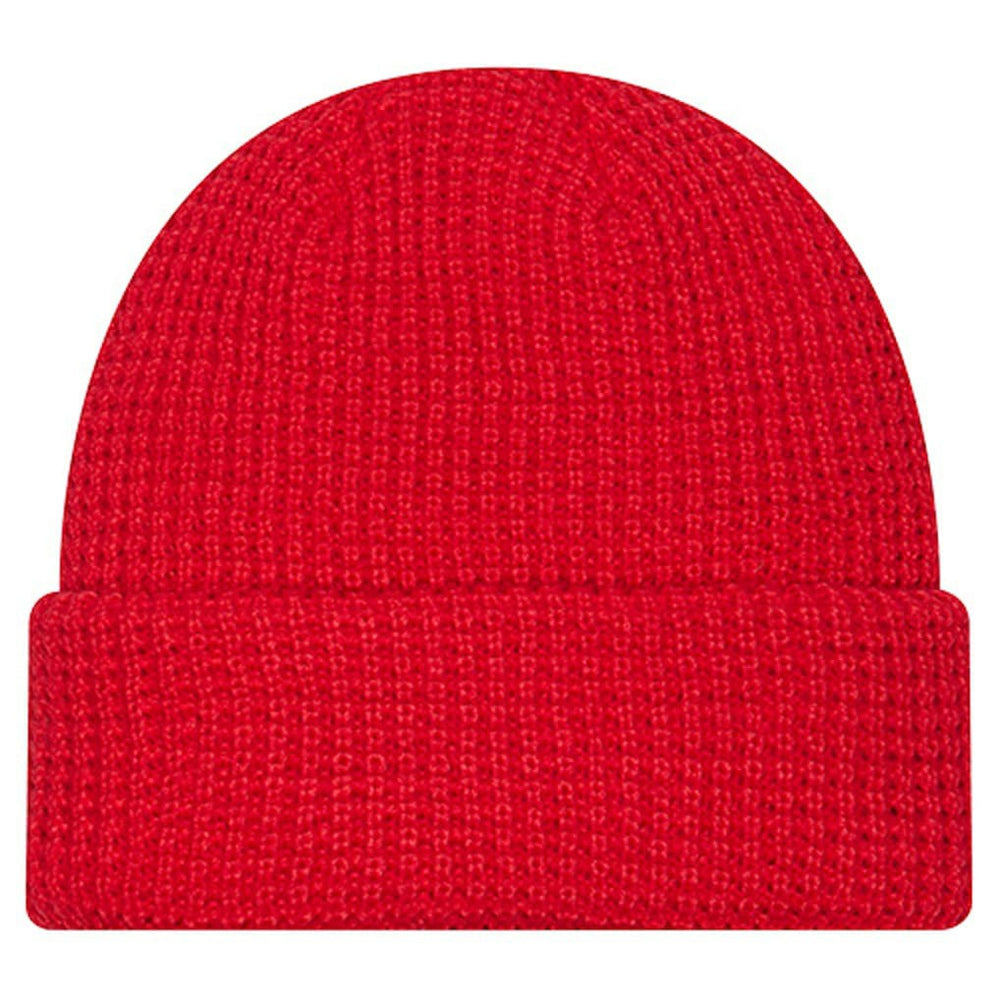 Kansas City Chiefs New Era Youth Waffle Cuffed Knit Hat Red
