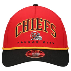 Kansas City Chiefs New Era Preschool Arch COOLERA 9FORTY A-Frame M-Crown Adjustable Hat Red/Black