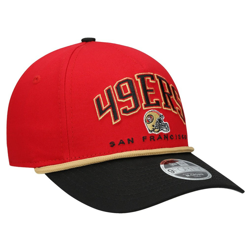 San Francisco 49ers New Era Preschool Arch COOLERA 9FORTY A-Frame M-Crown Adjustable Hat Scarlet/Gold