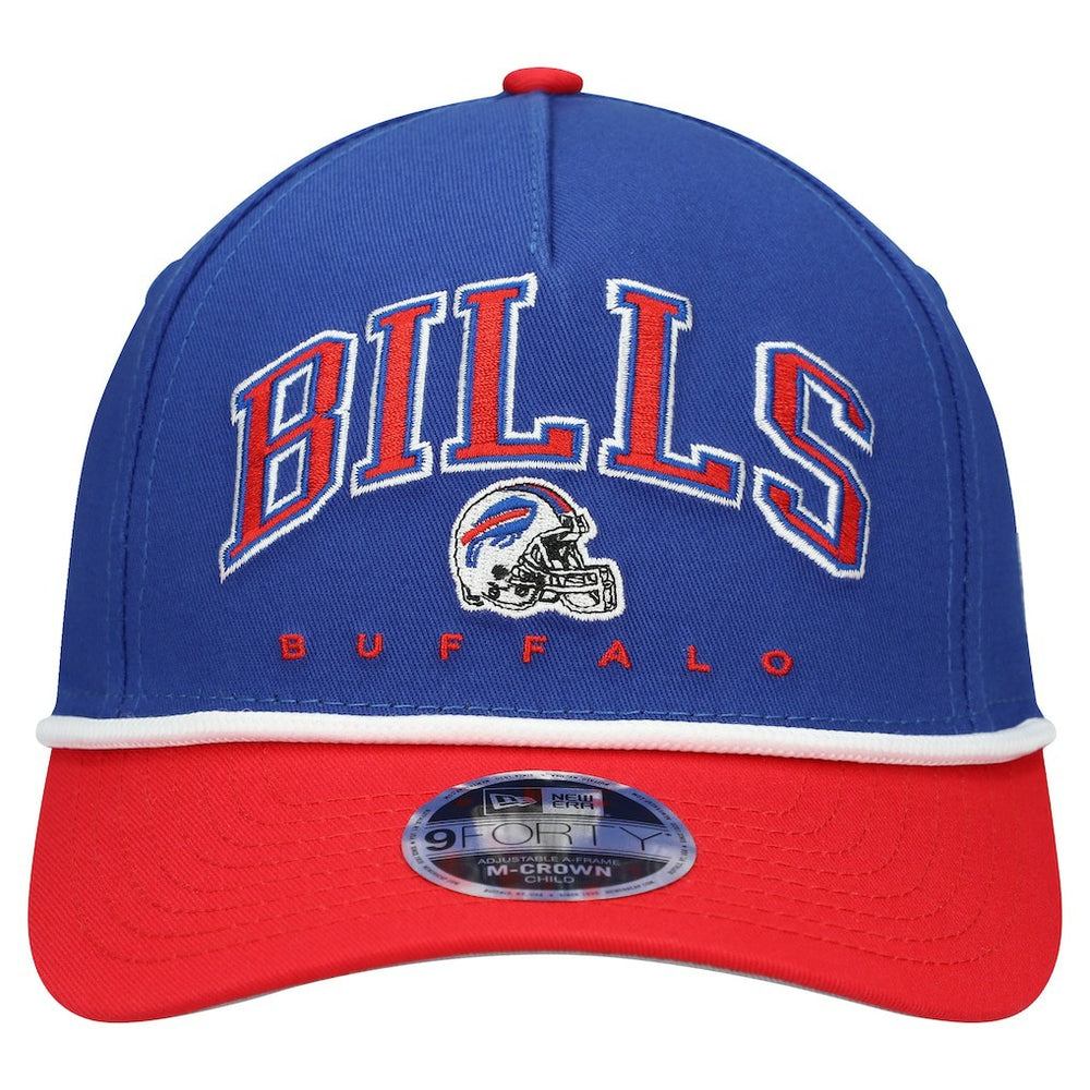 Buffalo Bills New Era Preschool Arch COOLERA 9FORTY A-Frame M-Crown Adjustable Hat Royal/Red