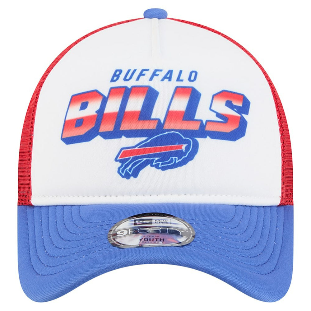 Buffalo Bills New Era Preschool 9FORTY A-Frame Adjustable Hat White