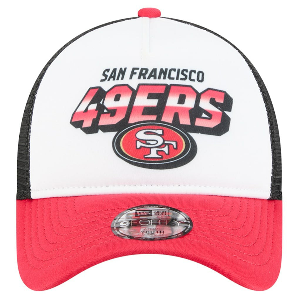 San Francisco 49ers New Era Preschool 9FORTY A-Frame Adjustable Hat White