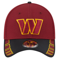 Washington Commanders New Era Visor Hit 39THIRTY Flex Hat Burgundy