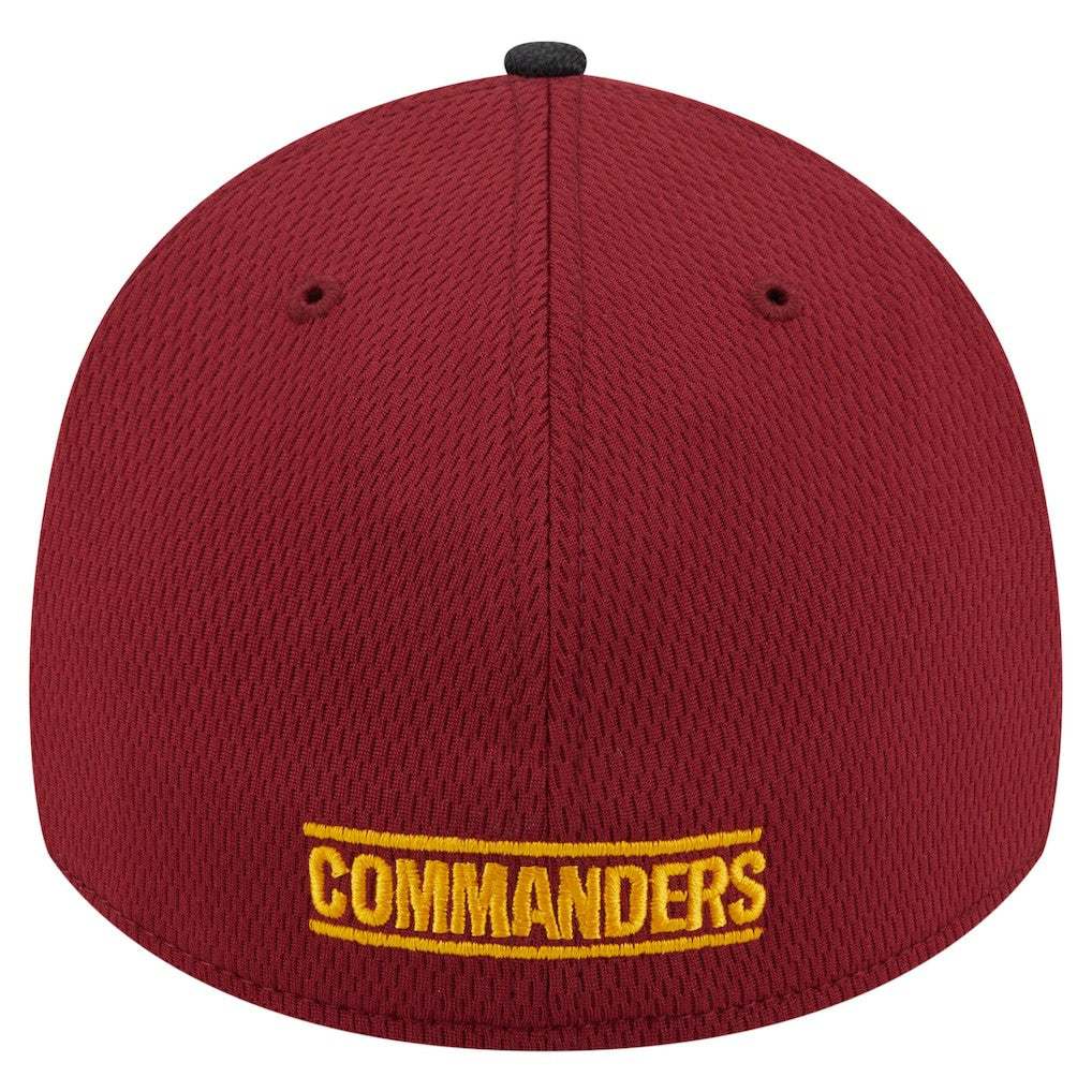 Washington Commanders New Era Visor Hit 39THIRTY Flex Hat Burgundy