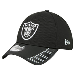 Las Vegas Raiders New Era Visor Hit 39THIRTY Flex Hat Black