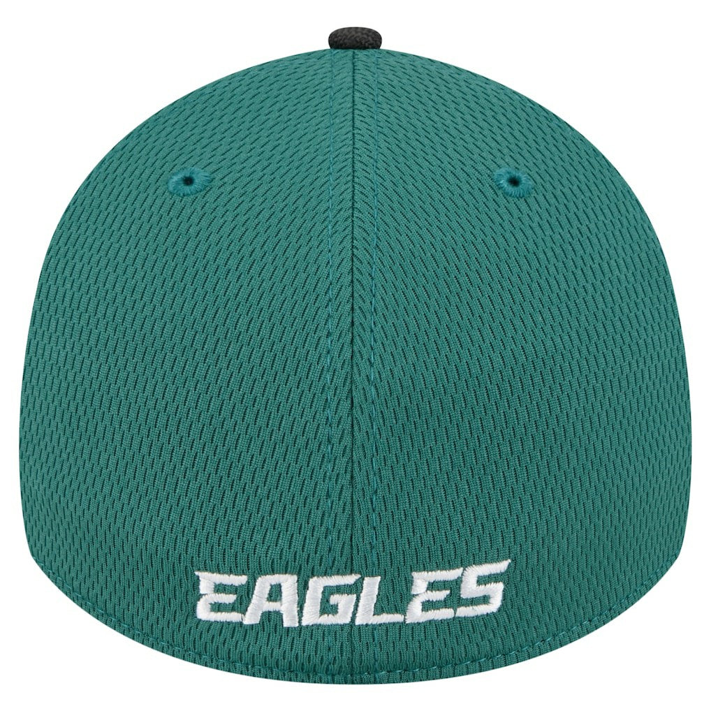 Philadelphia Eagles New Era Visor Hit 39THIRTY Flex Hat Midnight Green
