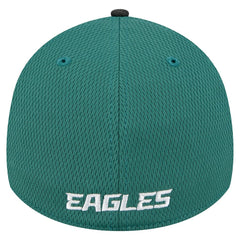 Philadelphia Eagles New Era Visor Hit 39THIRTY Flex Hat Midnight Green