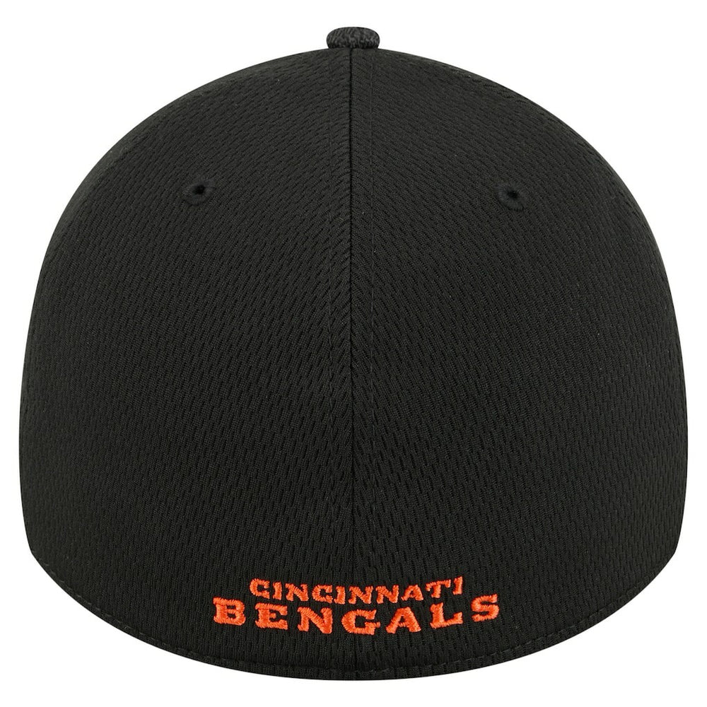 Cincinnati Bengals New Era Visor Hit 39THIRTY Flex Hat Black