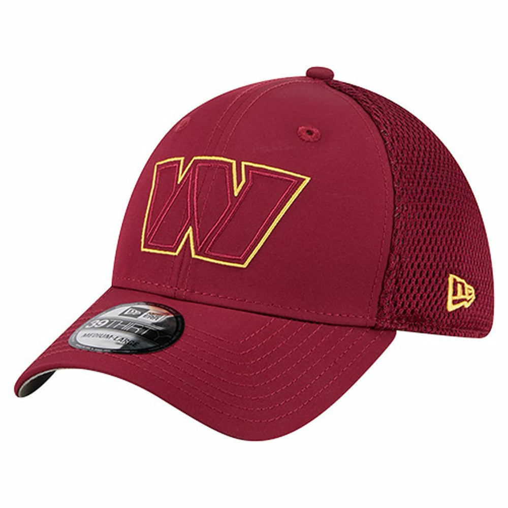 Washington Commanders New Era Outline 39THIRTY Flex Hat Burgundy