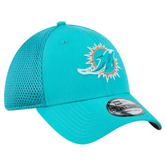 Miami Dolphins New Era Outline 39THIRTY Flex Hat Aqua